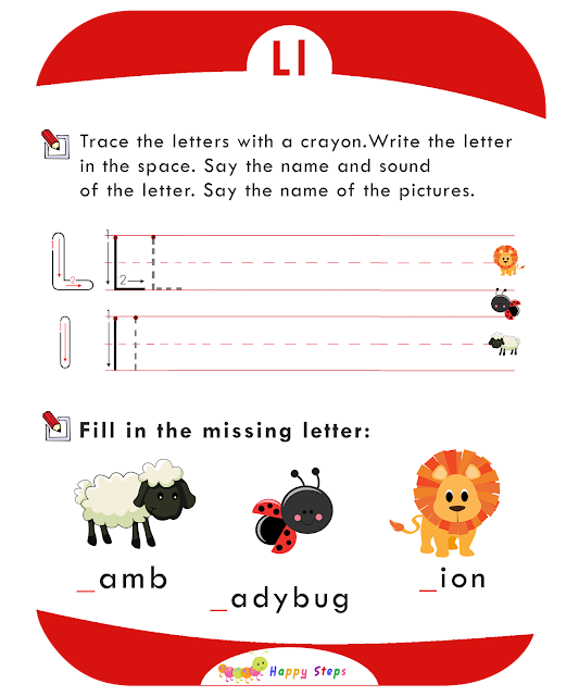 Activity Worksheet -2 Letter L