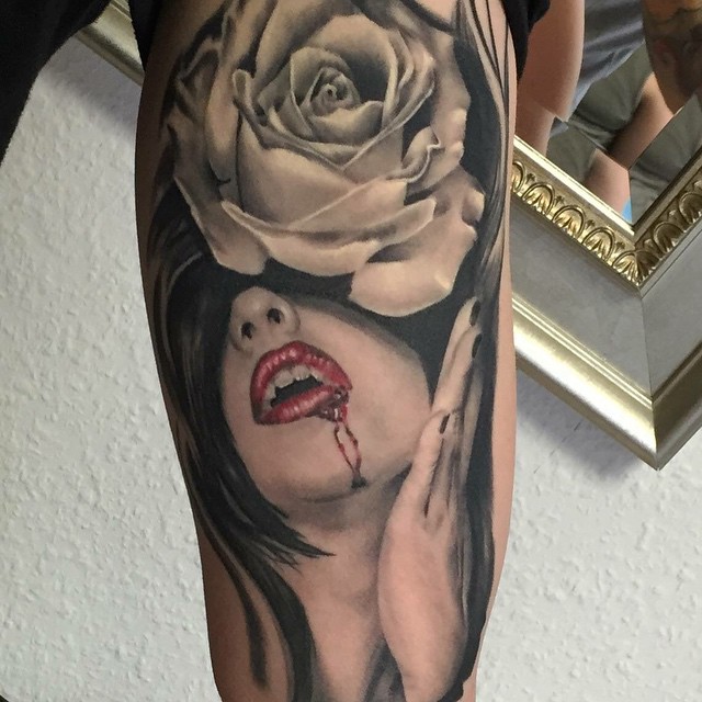 vampire face tattoos