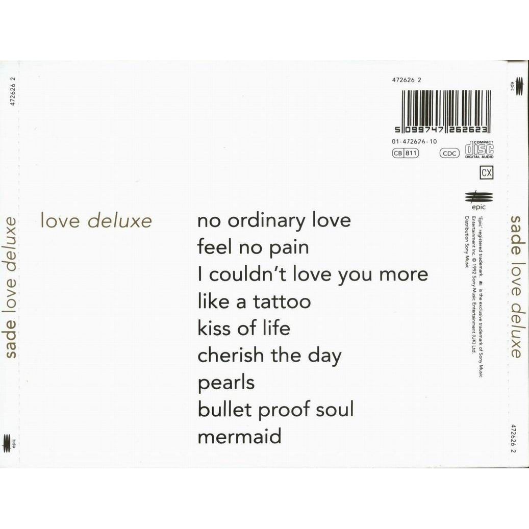 Sade - Love Deluxe Lyrics and Tracklist