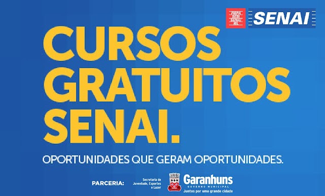 O Senai Garanhuns vai ofertar um novo curso gratuito para os moradores de Garanhuns