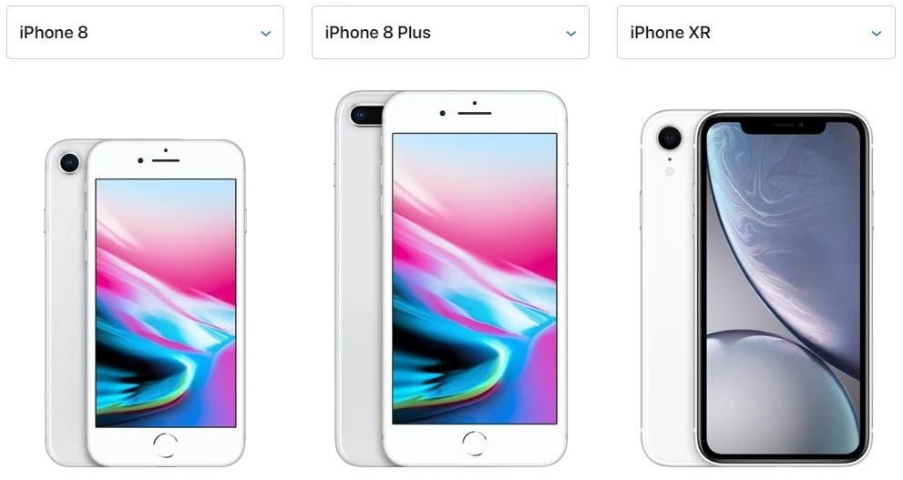 iPhone 8, iPhone 8 Plus and iPhone XR iPhone 8, iPhone 8 Plus and iPhone XR