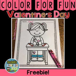 St. Valentine's Day Coloring Page Freebie