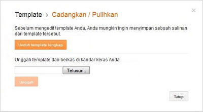 cara backup dan mengganti template blogger versi terbaru