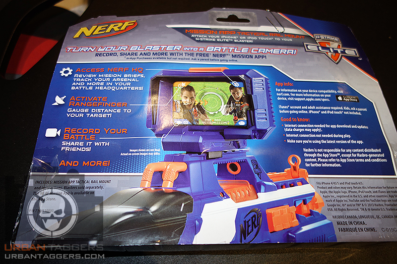 Urban Taggers.: Nerf Mission App Tactical Rail Mount: A piece of