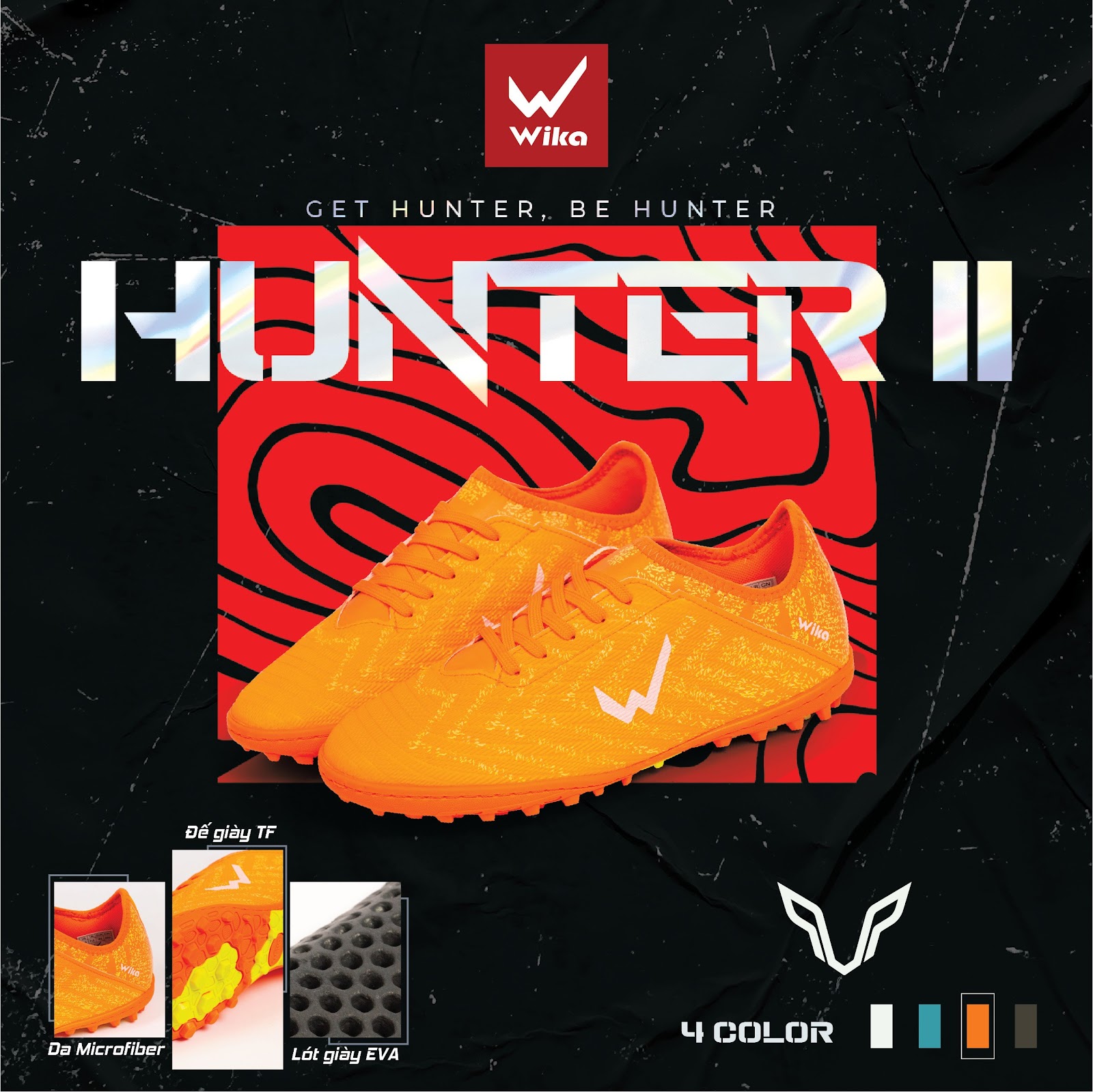 GIẦY ĐÁ BÓNG HUNTER II CHÍNH HÃNG WIKA
