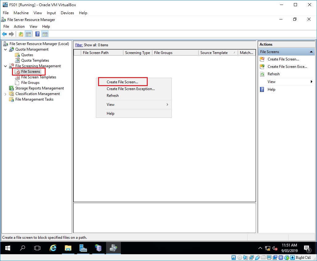 JamesPCSchool FSRM Chapter 4 File Screening