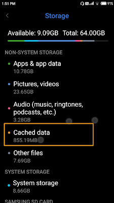 clear Cached data