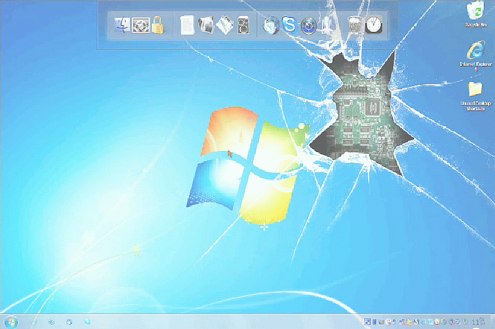 desktop wallpaper broken screen