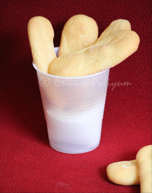 Erivum Puliyum Lady Finger Cookies Sponge Biscuits