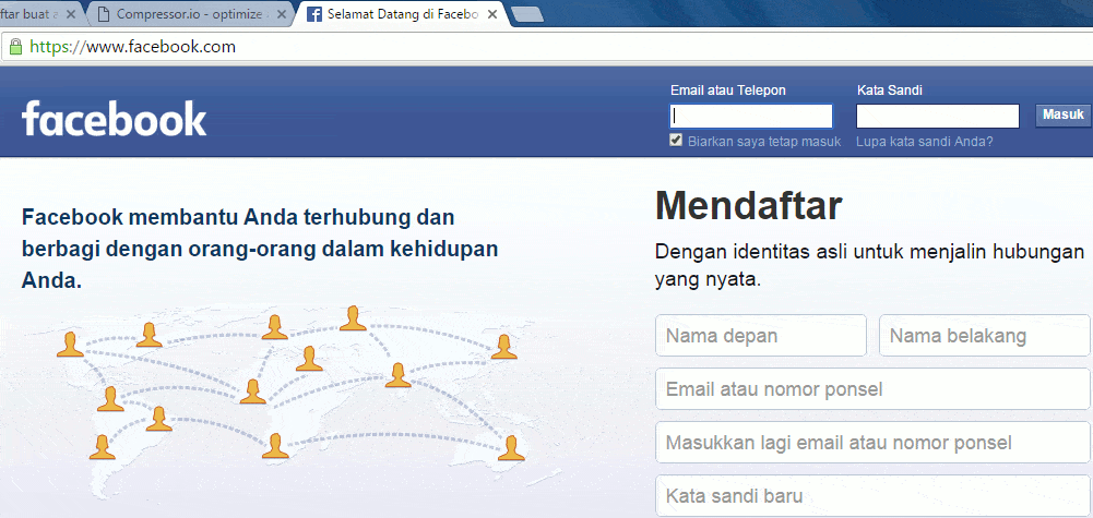www.facebook.com login facebook FB Log in Indonesia.