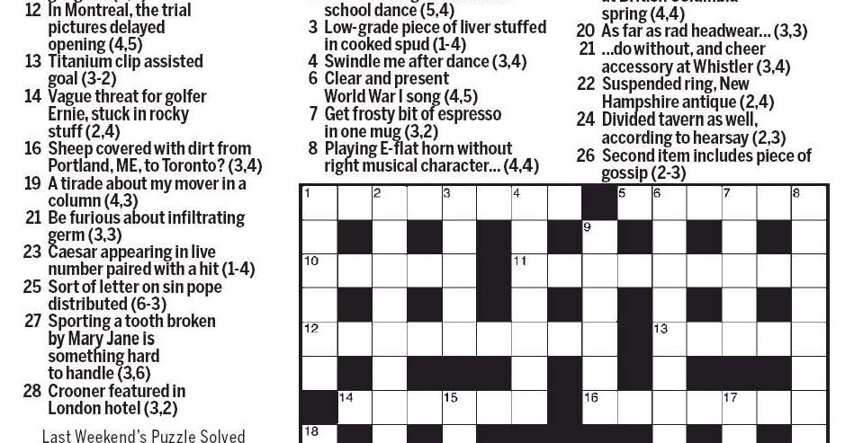 national post cryptic crossword forum saturday september 21 2019 dashing