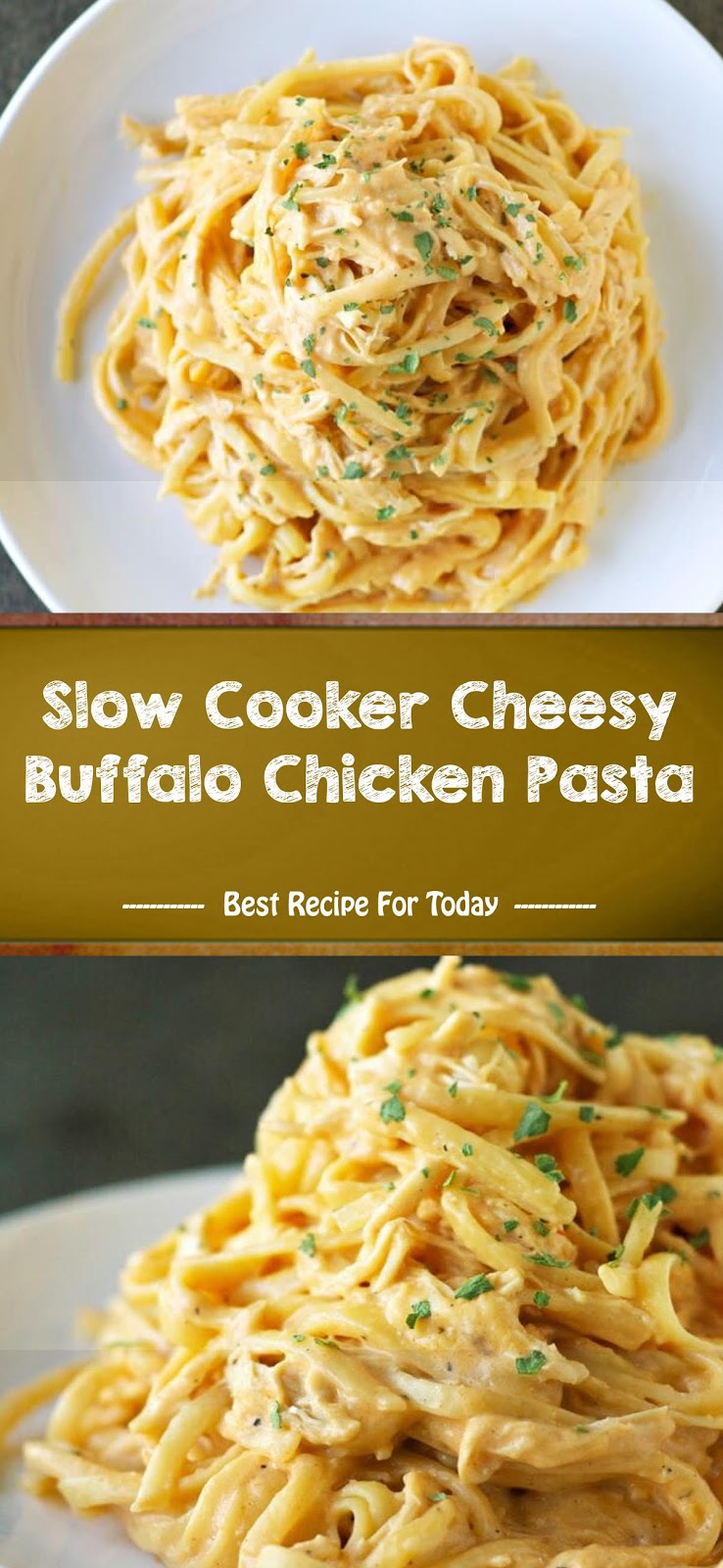 Slow Cooker Cheesy Buffalo Chicken Pasta - .share-recipe5