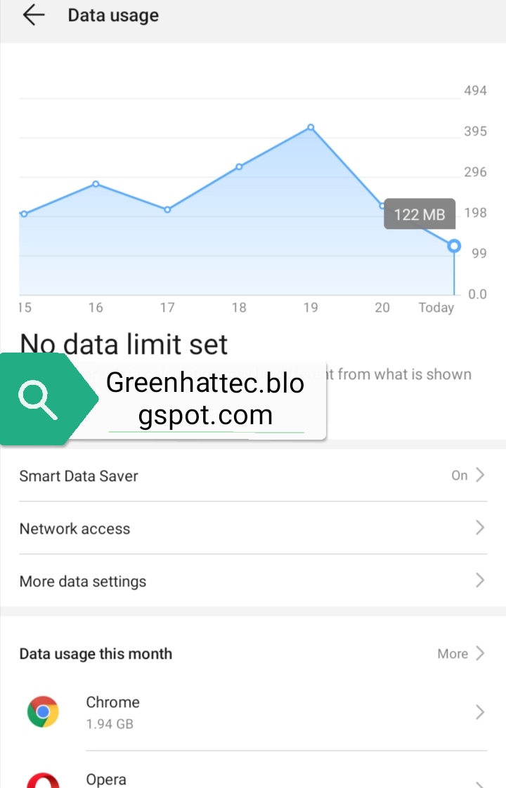 Stop background apps from wasting network data
