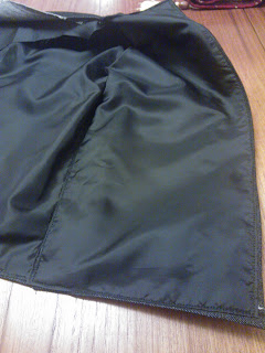 First inside front lining finished