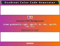 CSS Background Colour Code Generator