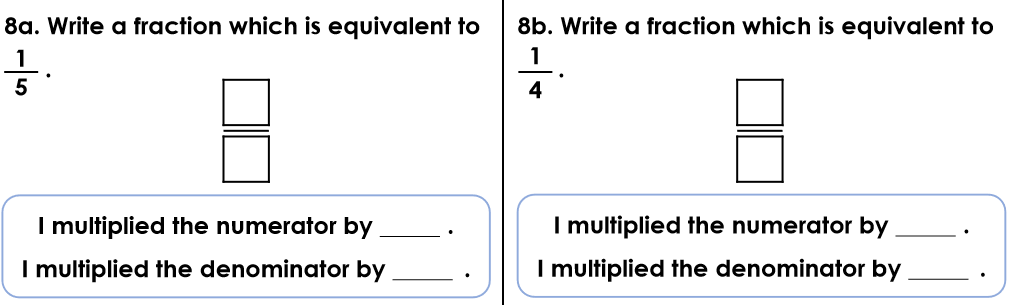 Year 4: Equivalent fractions part II