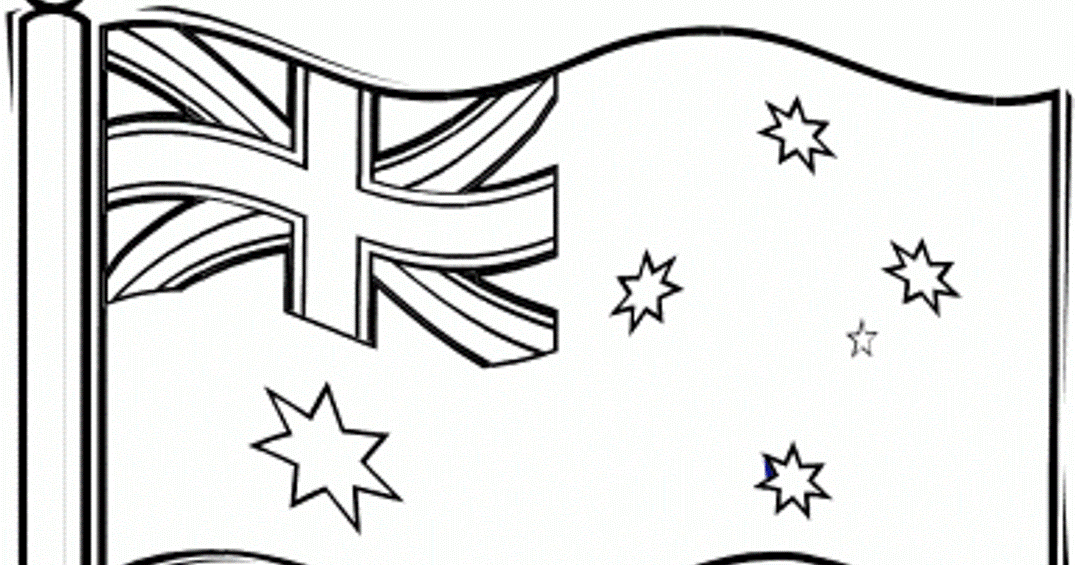Drapeau Australie A Colorier