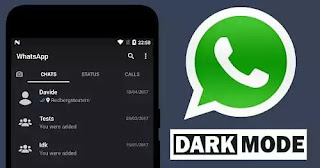 تنزيل وشرح طريقة تفعيل الوضع الليلي المظلم dark mode للواتس اب الاصلي اخر تحديث