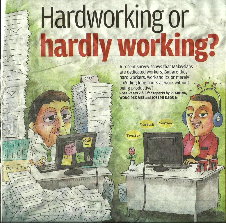 Work hard or hardly working