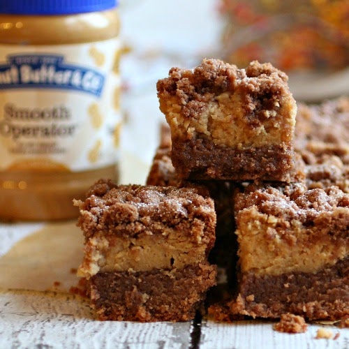 Chocolate and Peanut Butter Crumb Bars