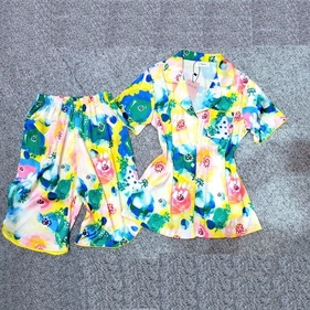 BỘ PYJAMAS NGẮN, FLOWER TE003