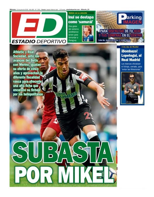 Betis, Estadio Deportivo: "Subasta por Mikel"