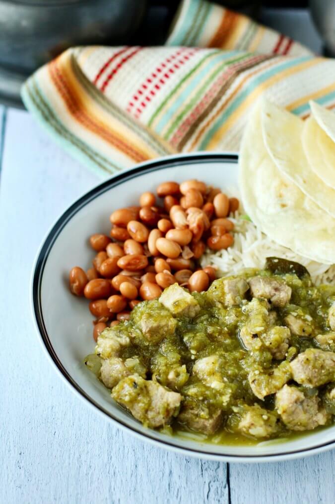 Slow Cooker Chile Verde with Pork Karen's Kitchen Stories