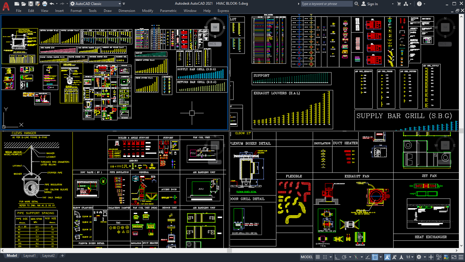 AutoCAD Blocks for HVAC Design [DWG]