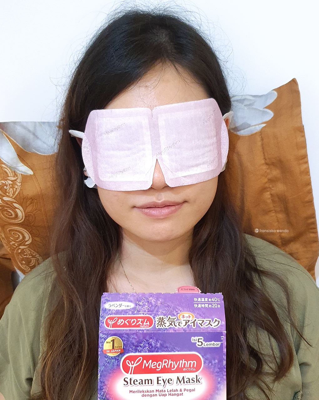 Say Goodbye to Tired Eyes with Kao MegRhythm Steam Eye Mask fransiska wenda