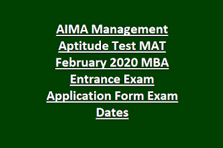 Aima Management Aptitude Test Mat February 2020 Mba Entrance Exam