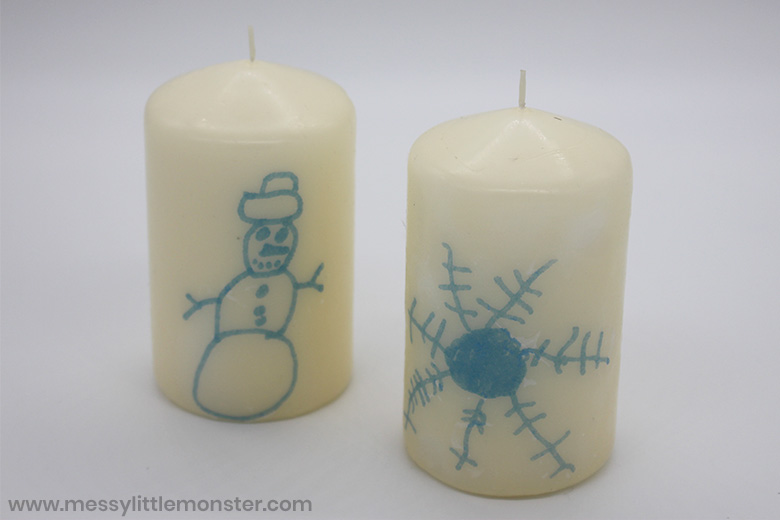Personalised candle with picture
