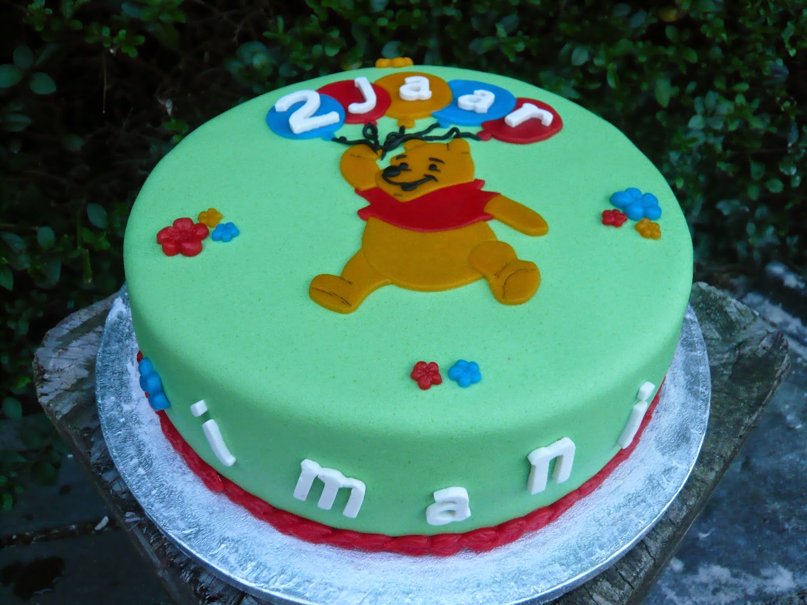 Made by Ellen Winnie the Pooh taart