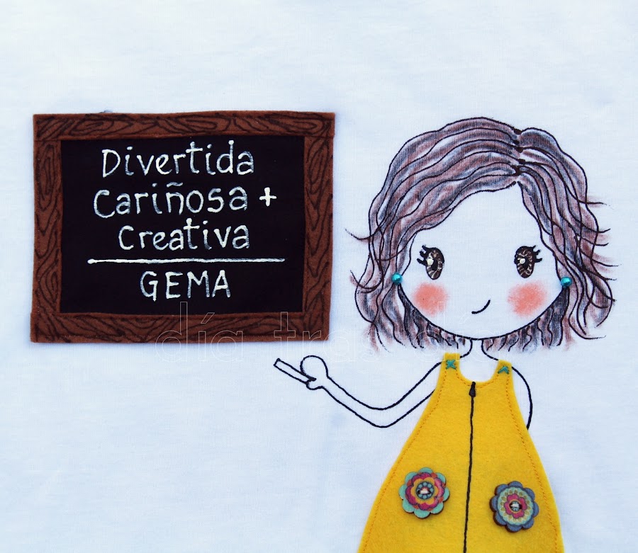 Camiseta profe personalizada