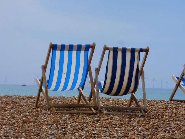 Deckchairs on Brighton Beach