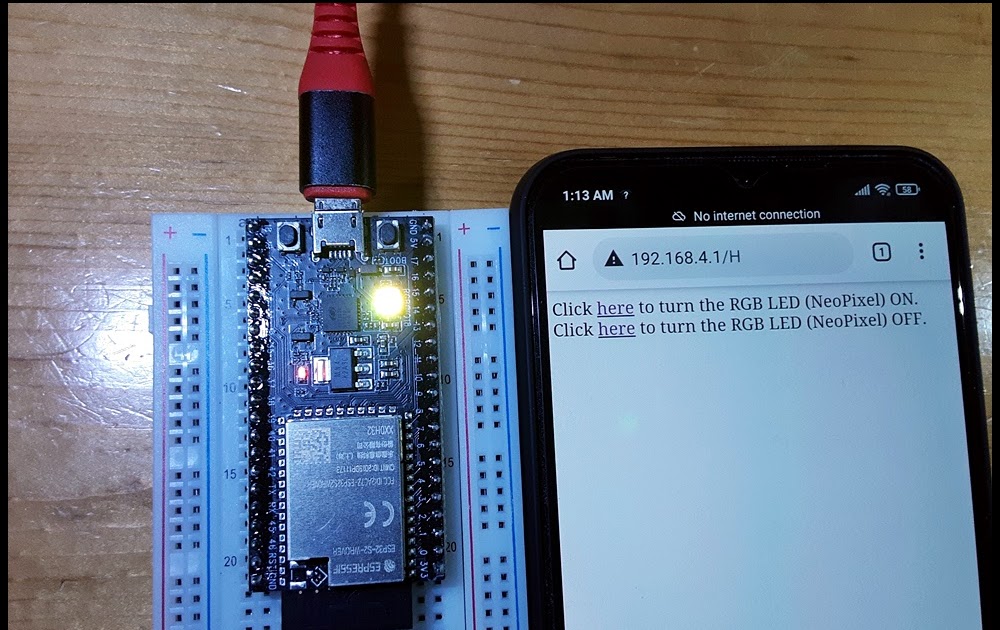 Arduino-er: ESP32-S2/Arduino (ESP32-S2-Saola-1) web server control ...