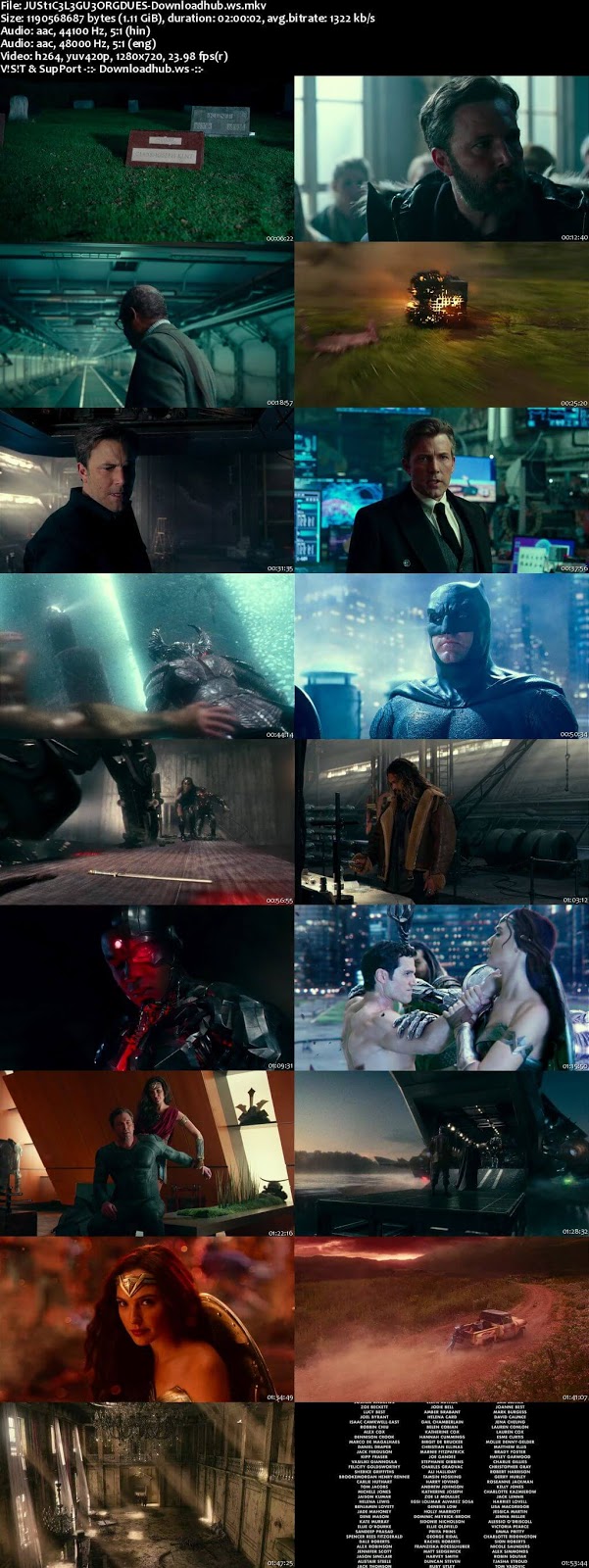 Justice League 2017 Hindi Dual Audio 720p BluRay Free Download