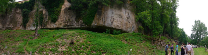 Panoramic picture of Abri Castelmerle
