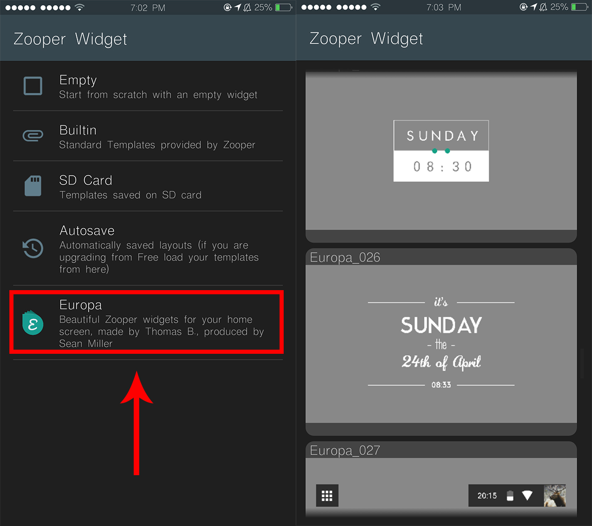 How to use zooper widget templates bpoinfinity