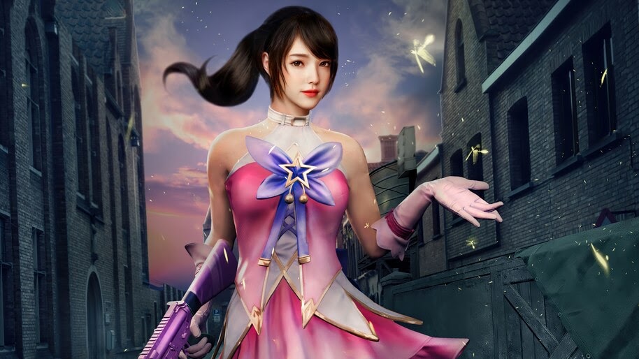 PUBG, Mobile, Girl, Begonia Witch Set, Skin, Outfit, 4K, #7.794