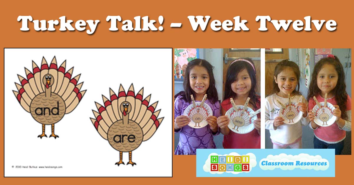 Mr Turkey Song, Kindergarten Resource