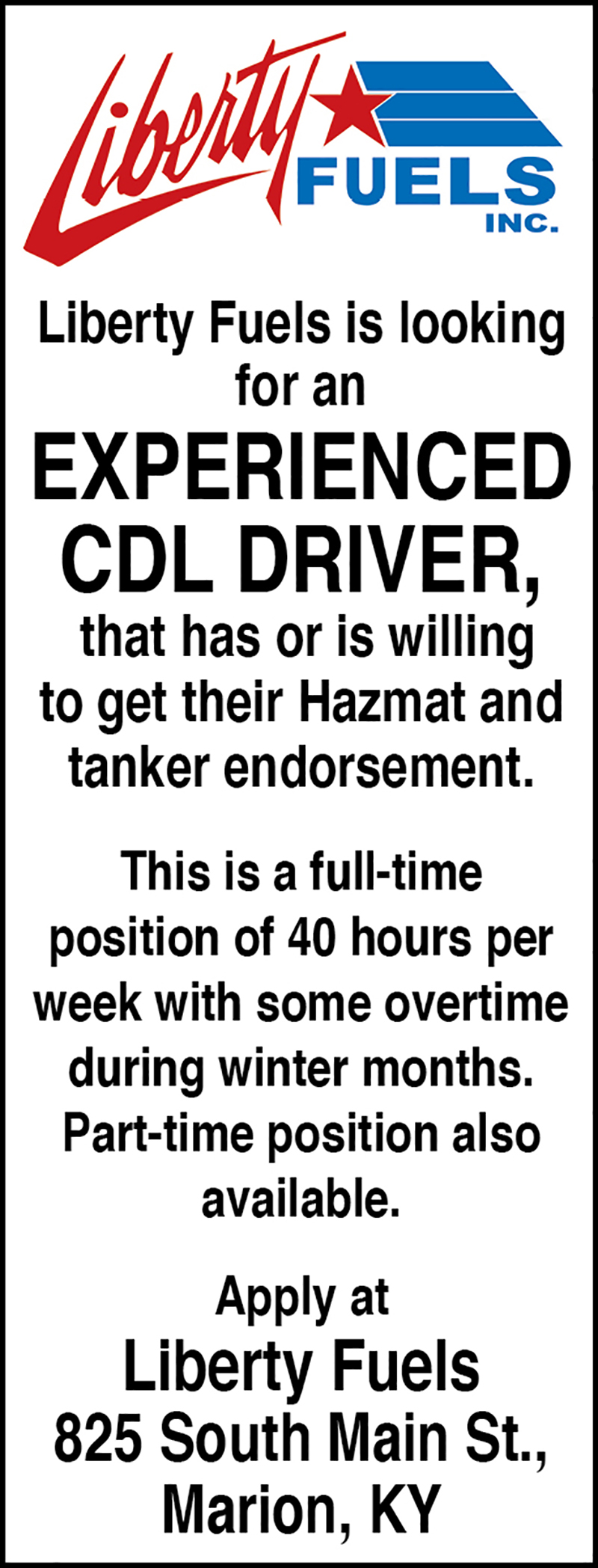 The Press Online Liberty Fuels seeks delivery driver