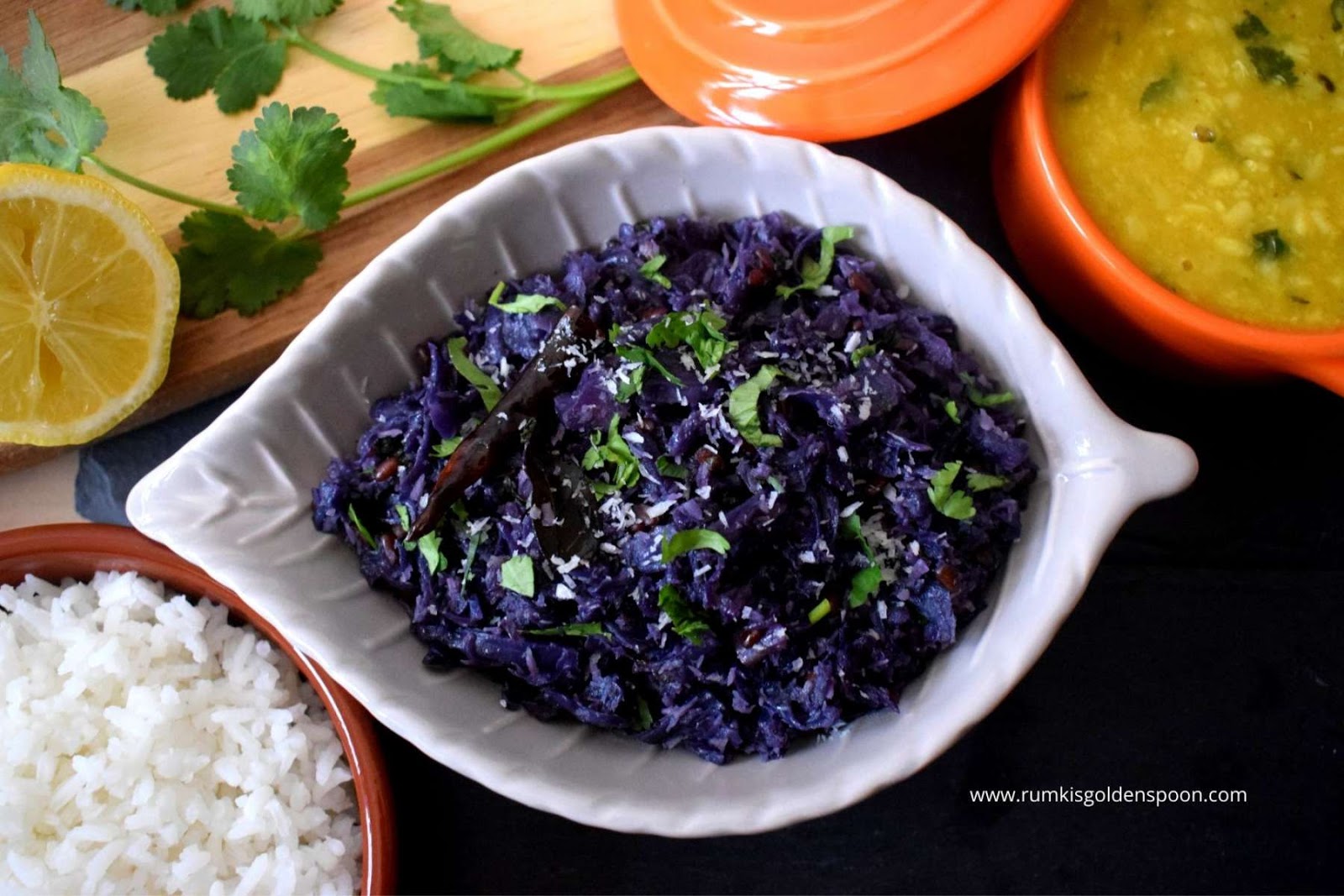 poriyal, poriyal recipe, south indian recipes for dinner, Red Cabbage Poriyal, Red Cabbage recipes Indian, Red Cabbage recipes vegan, how to cook red cabbage, braised red cabbage recipe, braised red cabbage, benefits of red cabbage, red cabbage recipe, red cabbage recipes, red cabbage recipe simple, red cabbage recipe braised, red cabbage recipe healthy, Rumki's Golden Spoon