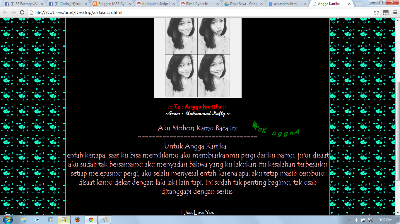 Script Romantis V.1 - MRR Cyber