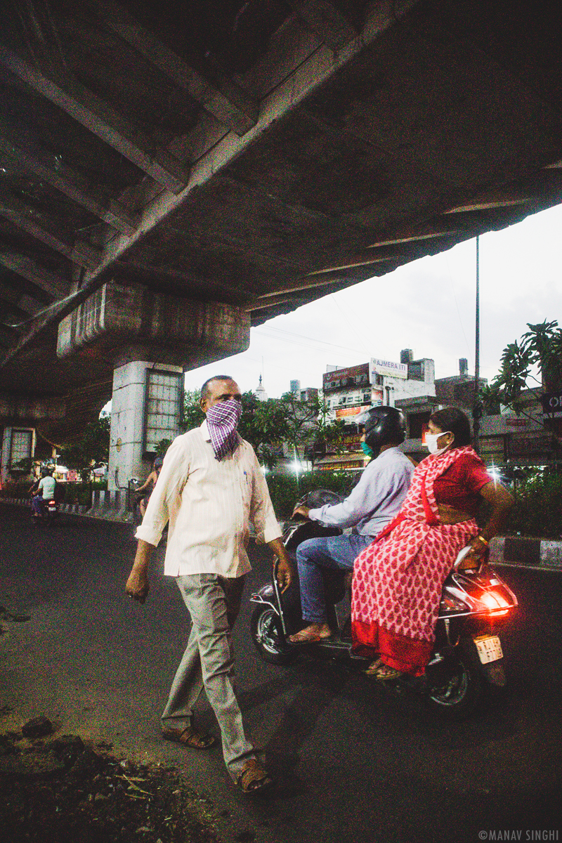 Street Photography Face Mask Jaipur Opening after Lock Down