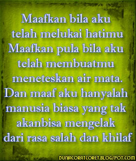 Kata2 (Bergambar) Minta Maaf | DUNIA CORAT-CORET