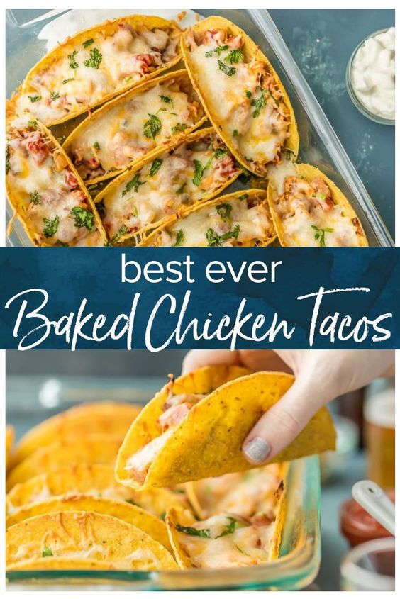 OVEN BAKED CHICKEN TACOS RECIPE