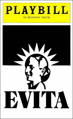 Evita debut on Broadway 1979 playbill