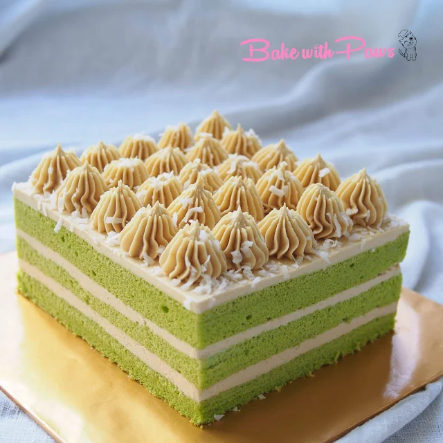 Pandan Cake with Gula Melaka Buttercream