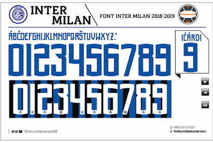 Font Inter Milan 2018-2019