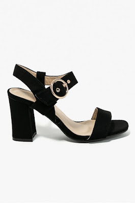Answear - Sandale Abloom negru cu toc gros Answear - Sandale Abloom negru cu toc gros